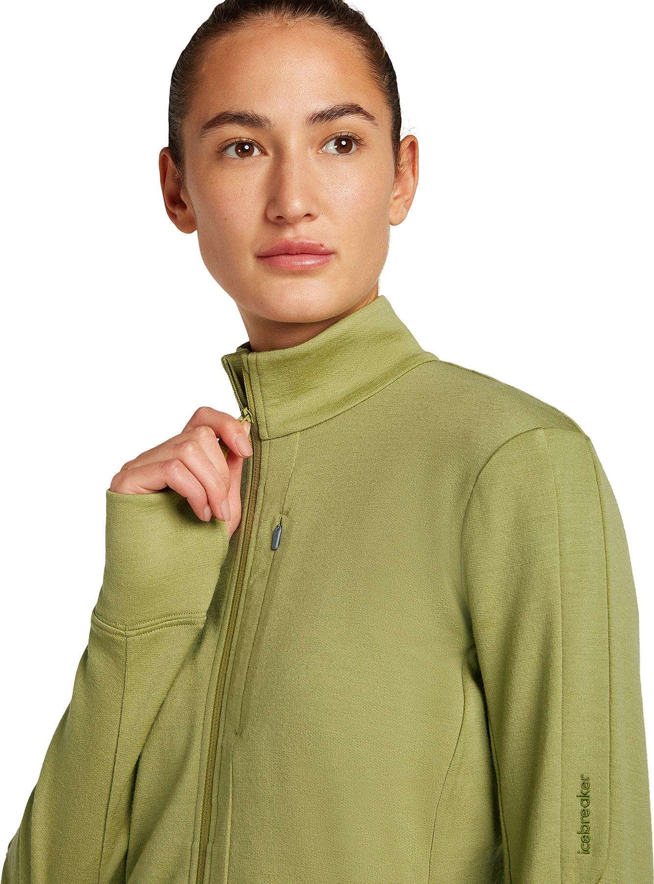 Product gallery image number 9 for product Manteau à manches longues et glissière en mérinos 260 Quantum - Femme