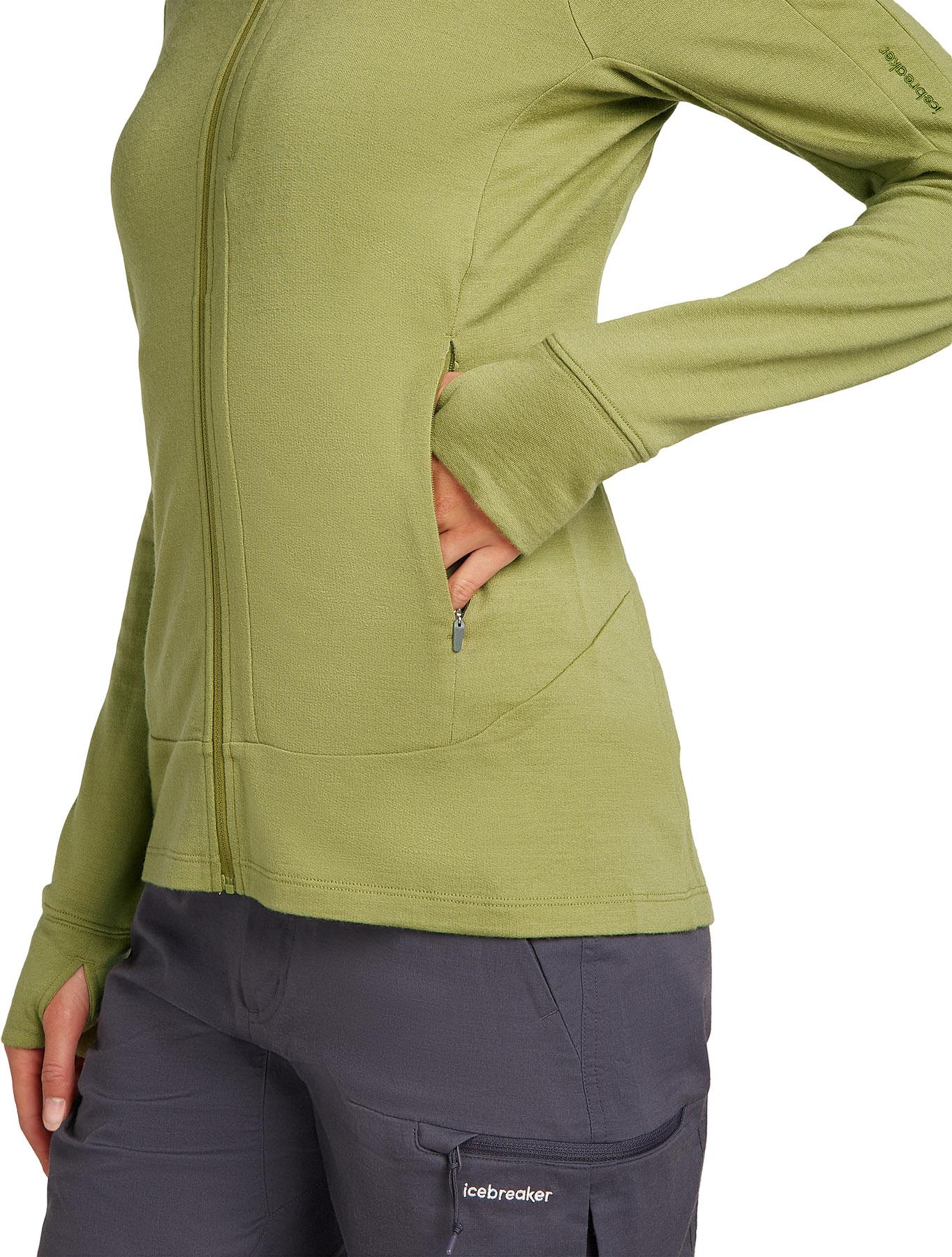 Product gallery image number 2 for product Manteau à manches longues et glissière en mérinos 260 Quantum - Femme