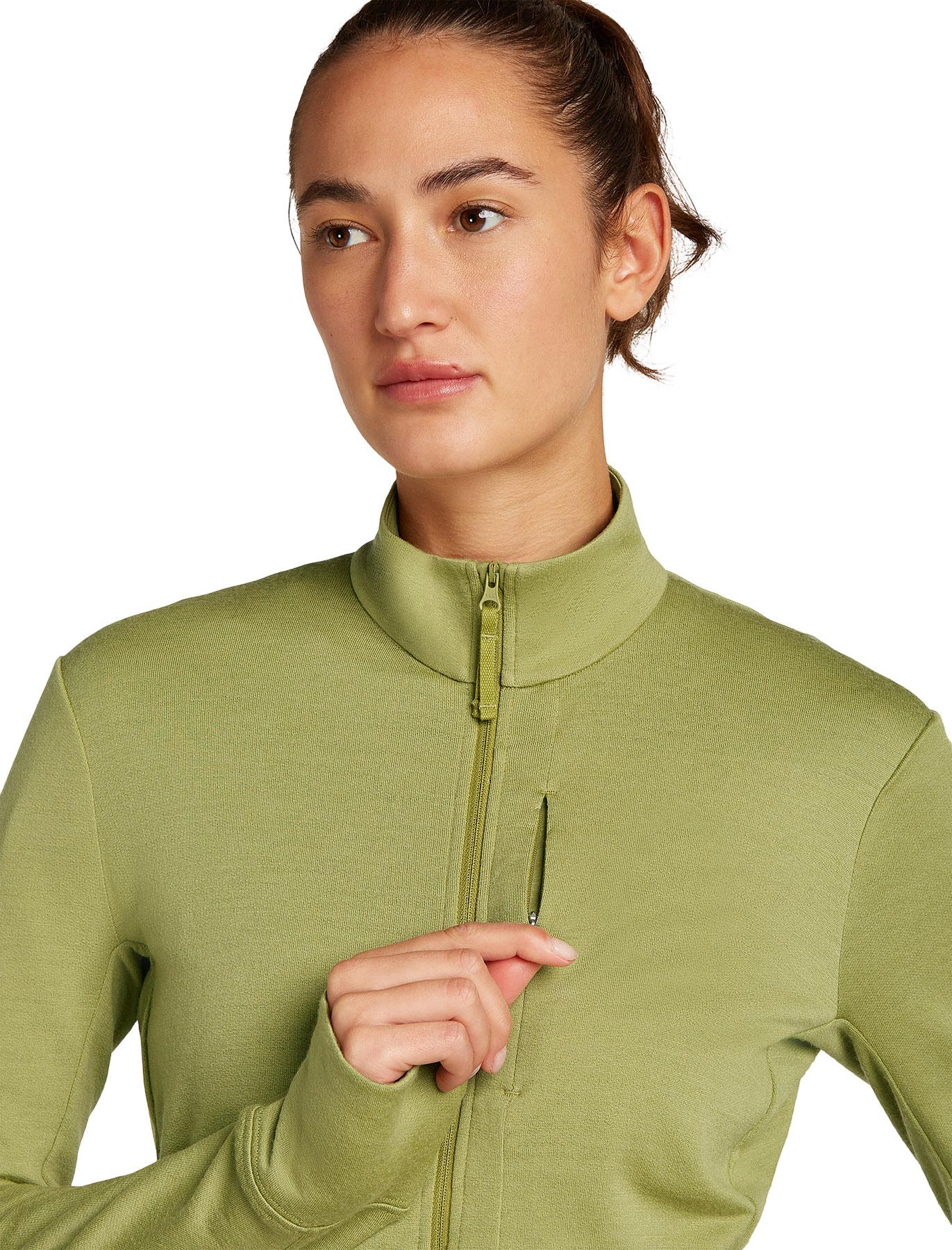Product gallery image number 5 for product Manteau à manches longues et glissière en mérinos 260 Quantum - Femme