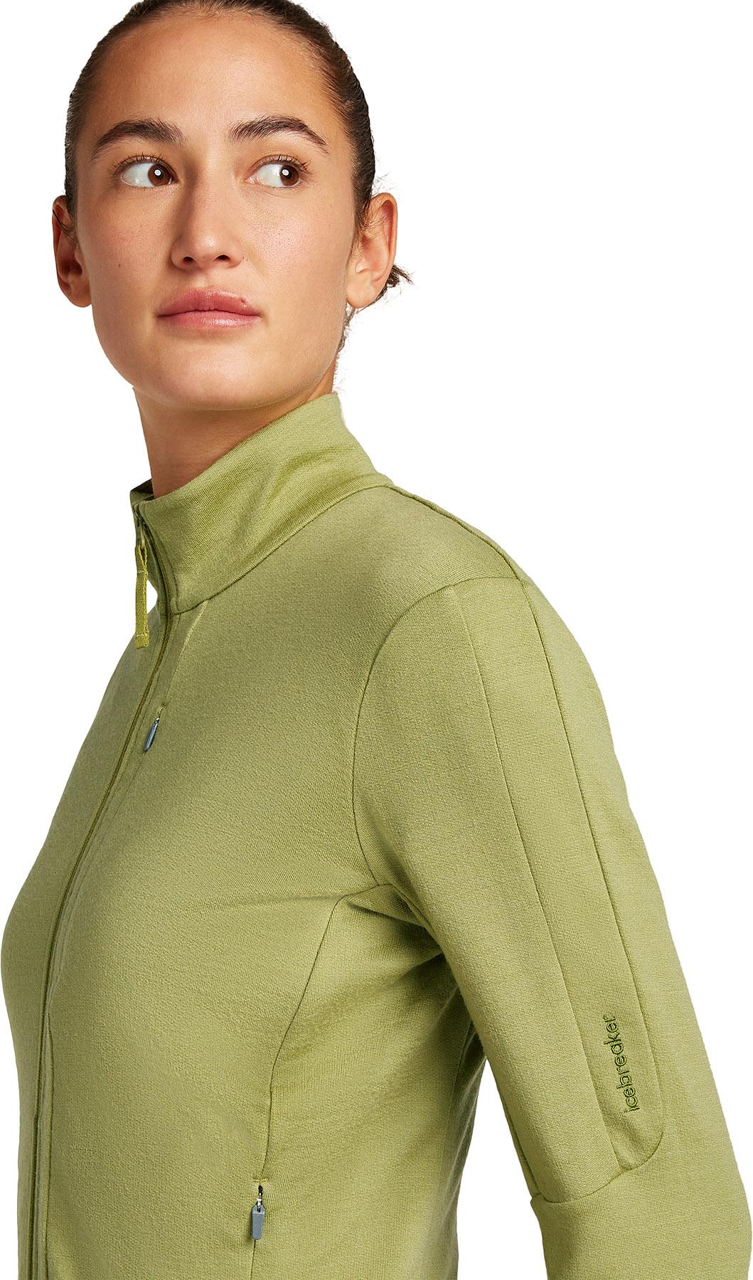 Product gallery image number 6 for product Manteau à manches longues et glissière en mérinos 260 Quantum - Femme