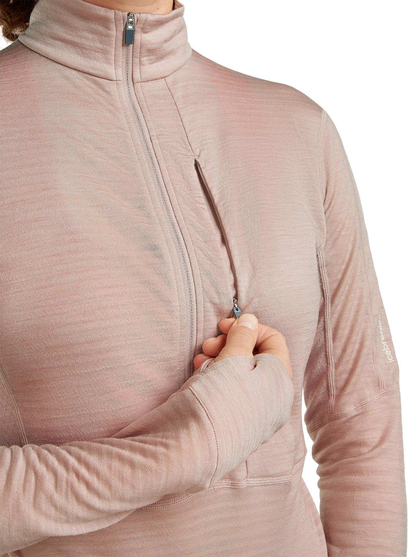 Product gallery image number 2 for product 200 RealFleece Descender Merino Blend Long Sleeve Half Zip Jacket - Women's