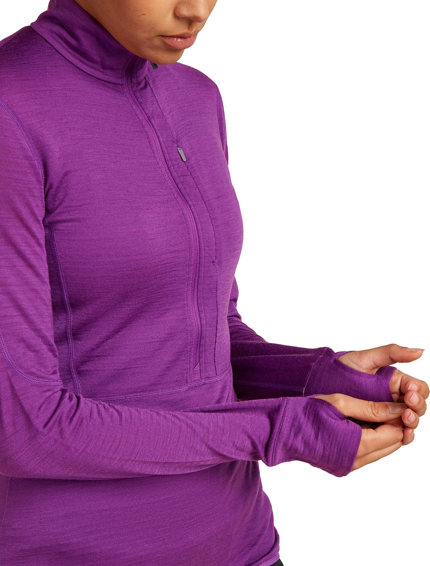Numéro de l'image de la galerie de produits 6 pour le produit Manteau à manches longues et demi-glissière en mélange de mérinos 200 RealFleece Descender - Femme