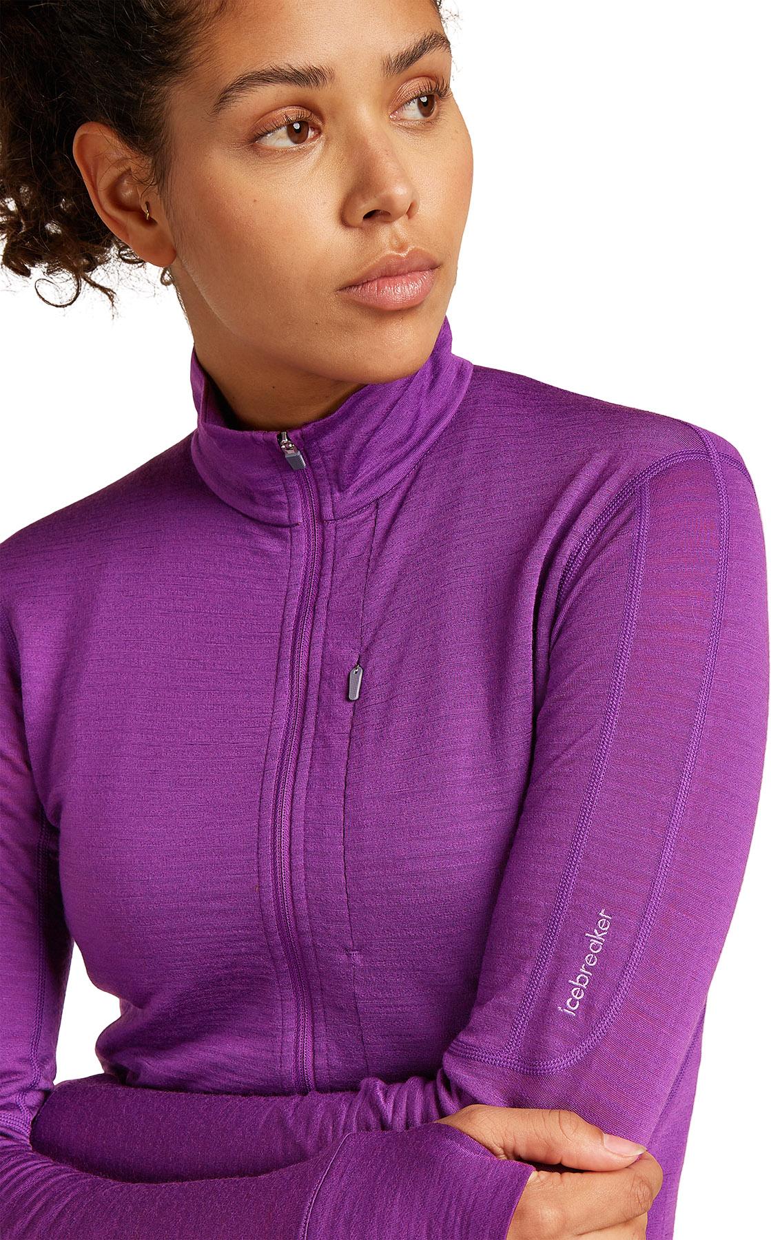 Numéro de l'image de la galerie de produits 8 pour le produit Manteau à manches longues et demi-glissière en mélange de mérinos 200 RealFleece Descender - Femme