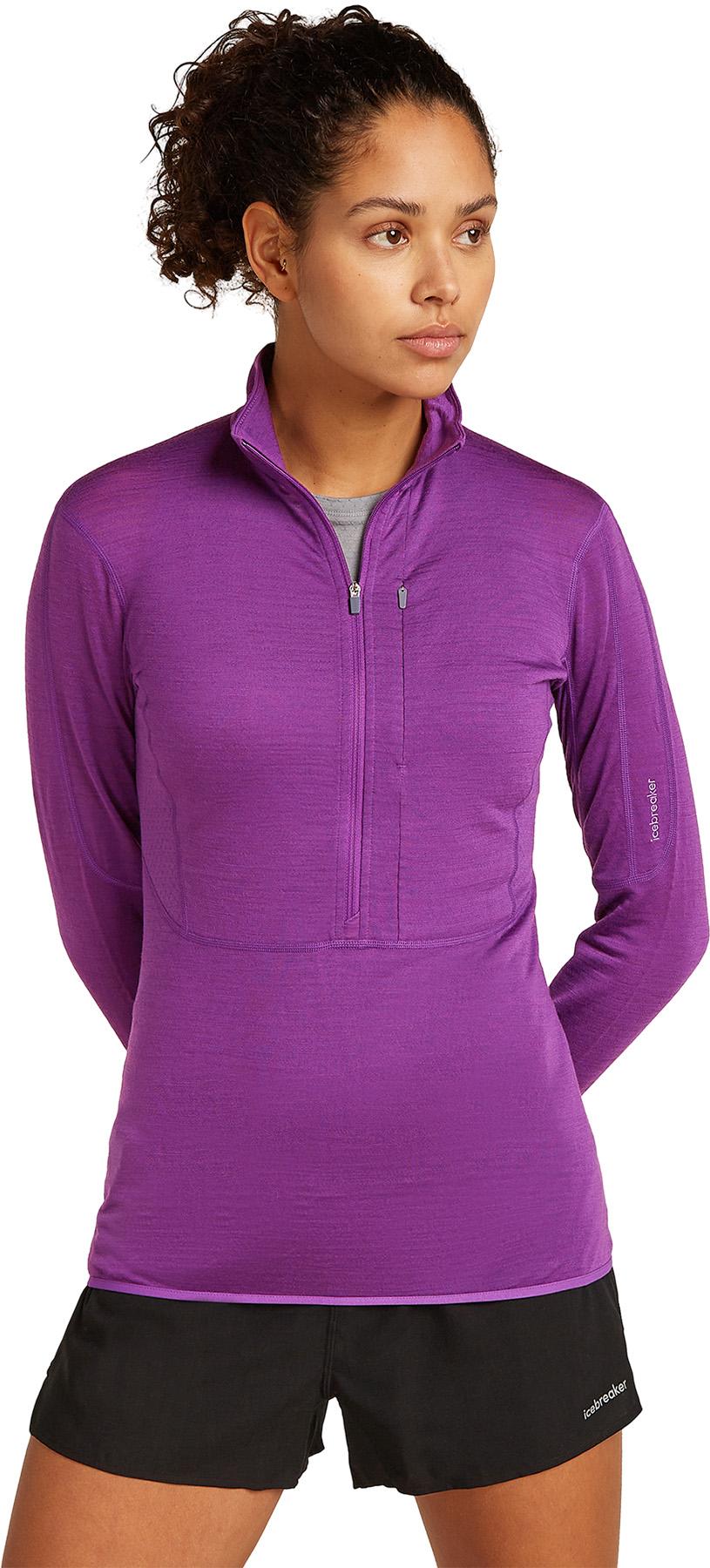 Numéro de l'image de la galerie de produits 2 pour le produit Manteau à manches longues et demi-glissière en mélange de mérinos 200 RealFleece Descender - Femme