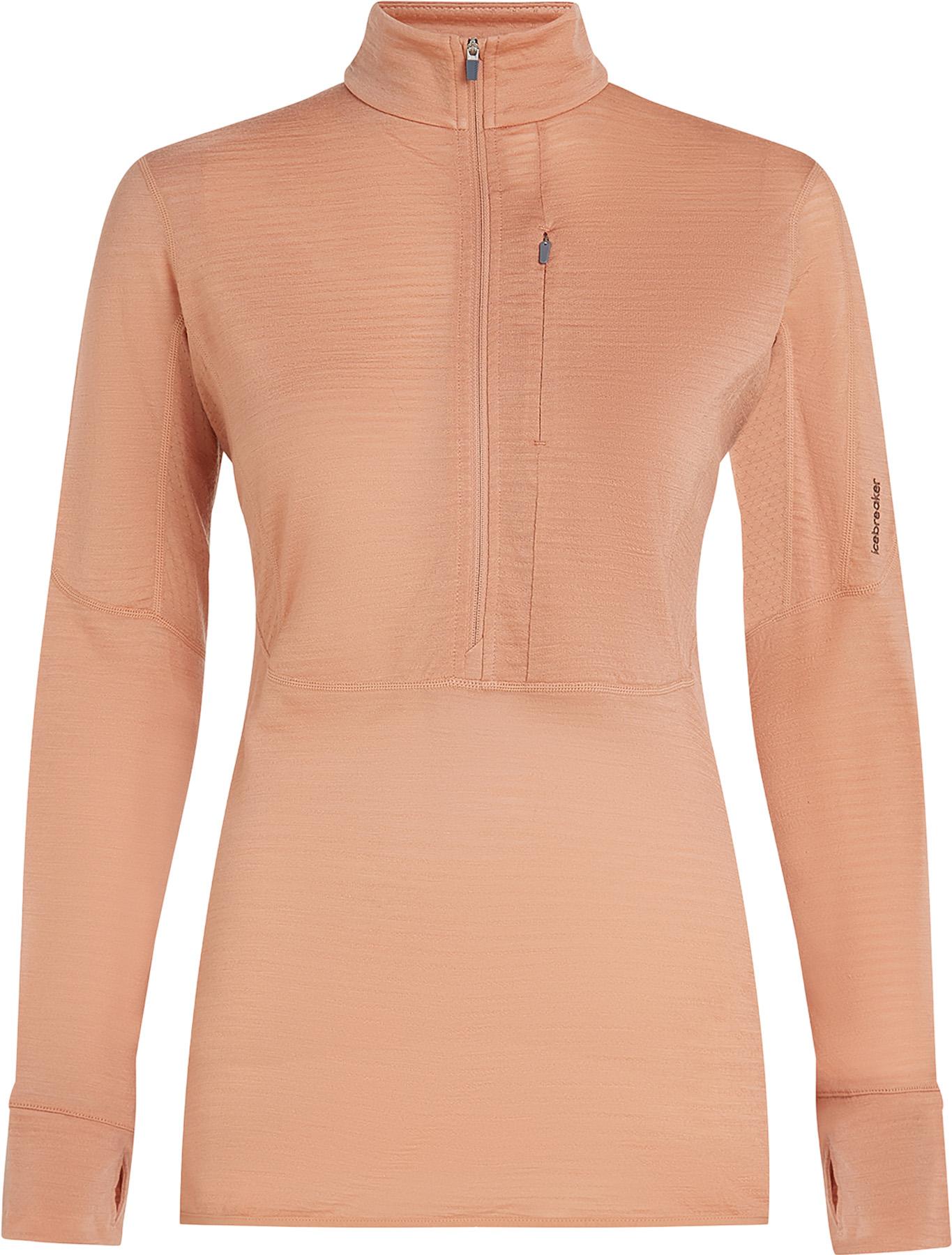 Image de produit pour Manteau à manches longues et demi-glissière en mélange de mérinos 200 RealFleece Descender - Femme