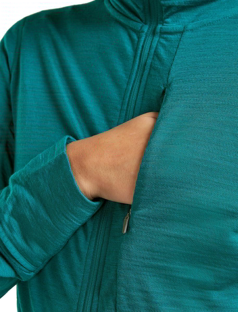 Product gallery image number 6 for product 200 RealFleece Descender Merino Blend Long Sleeve Zip Hoodie - Women's