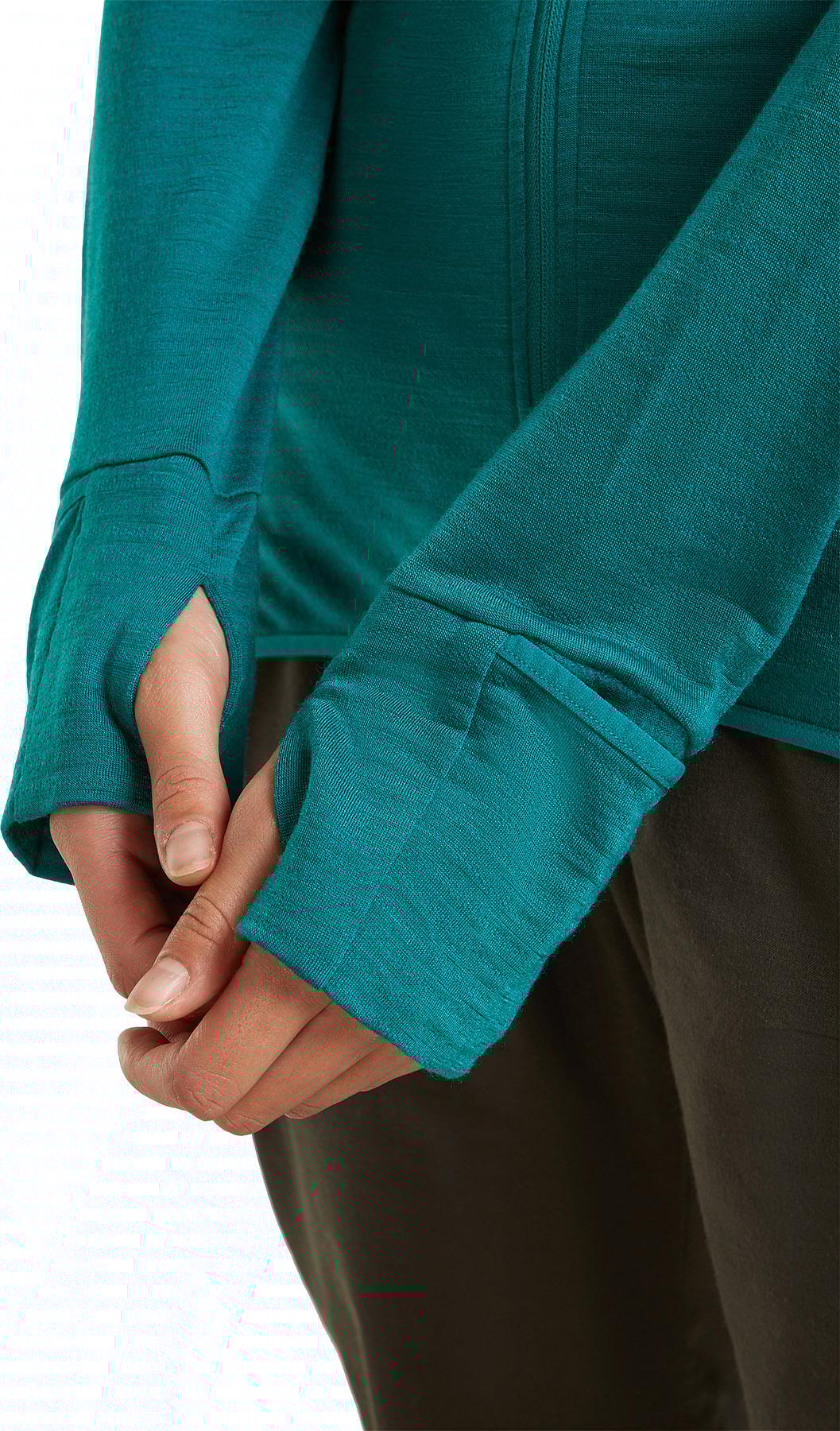 Product gallery image number 2 for product 200 RealFleece Descender Merino Blend Long Sleeve Zip Hoodie - Women's