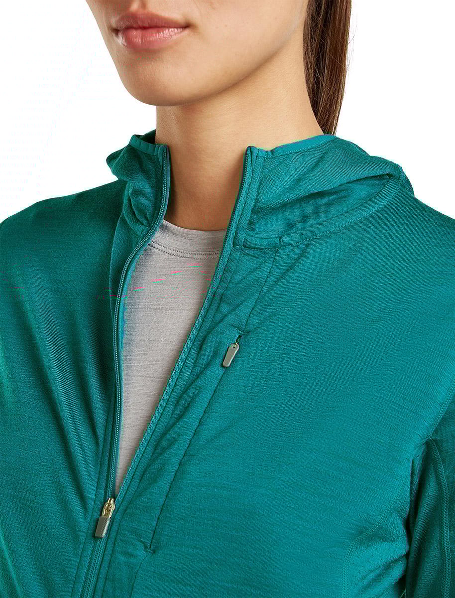 Product gallery image number 7 for product 200 RealFleece Descender Merino Blend Long Sleeve Zip Hoodie - Women's