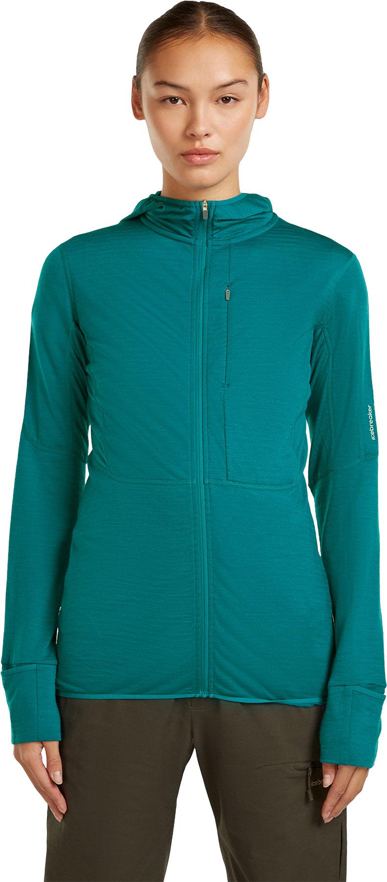 Product gallery image number 3 for product 200 RealFleece Descender Merino Blend Long Sleeve Zip Hoodie - Women's