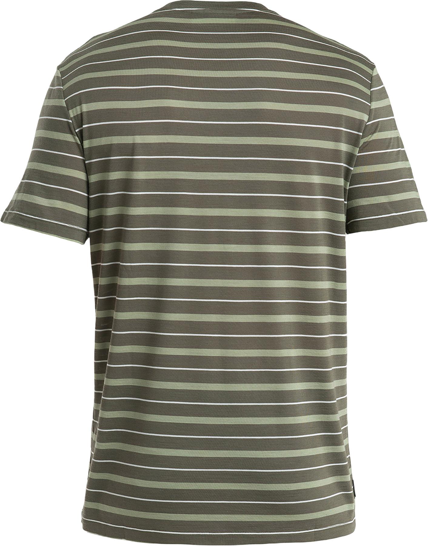 Numéro de l'image de la galerie de produits 2 pour le produit T-shirt à manches courtes à rayures en mélange de mérinos Wave - Homme