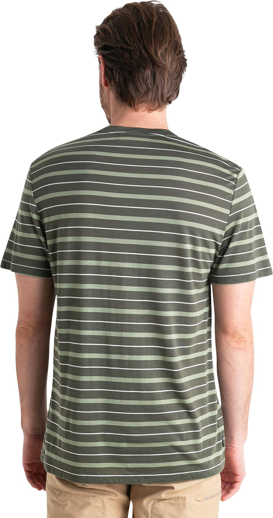 Numéro de l'image de la galerie de produits 4 pour le produit T-shirt à manches courtes à rayures en mélange de mérinos Wave - Homme