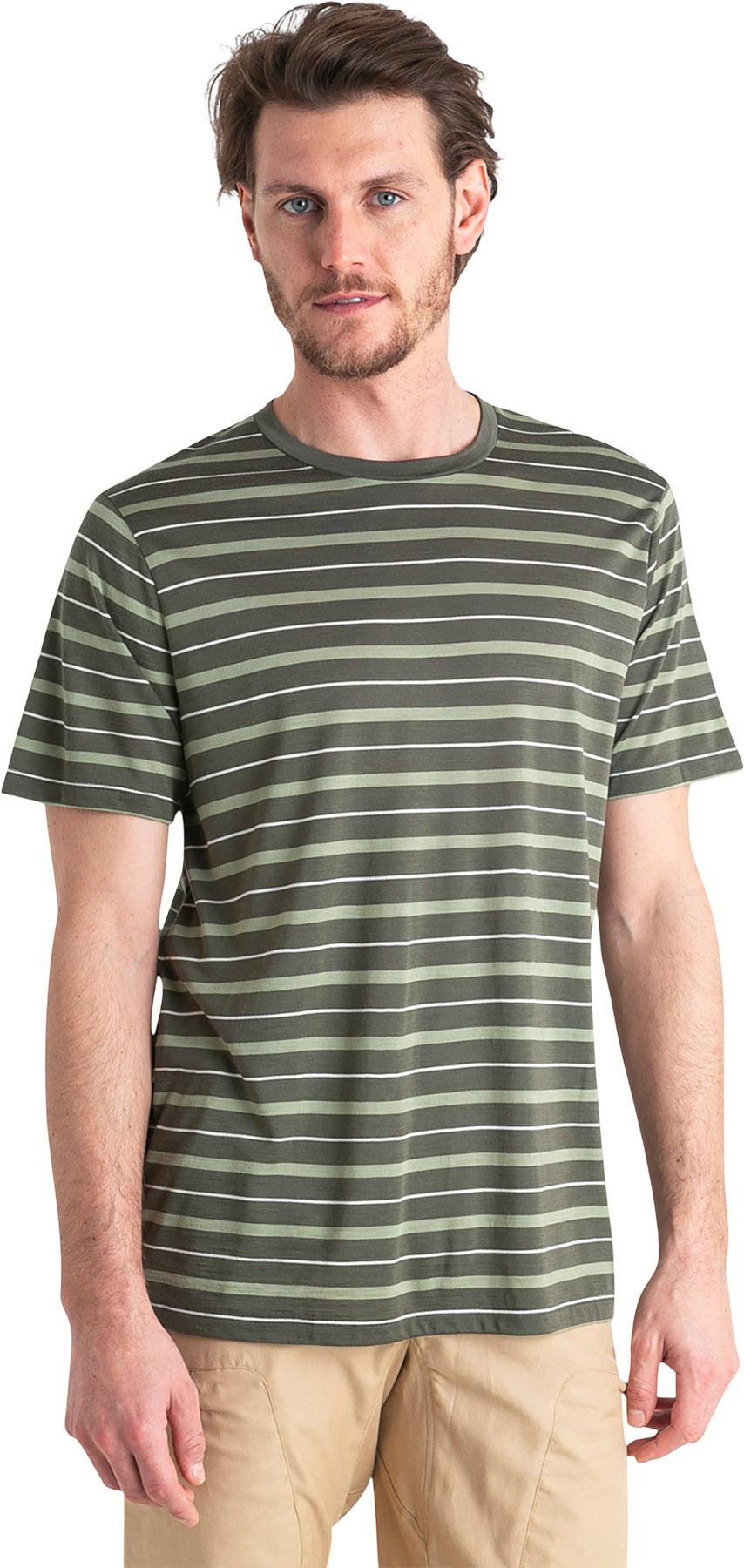 Numéro de l'image de la galerie de produits 3 pour le produit T-shirt à manches courtes à rayures en mélange de mérinos Wave - Homme