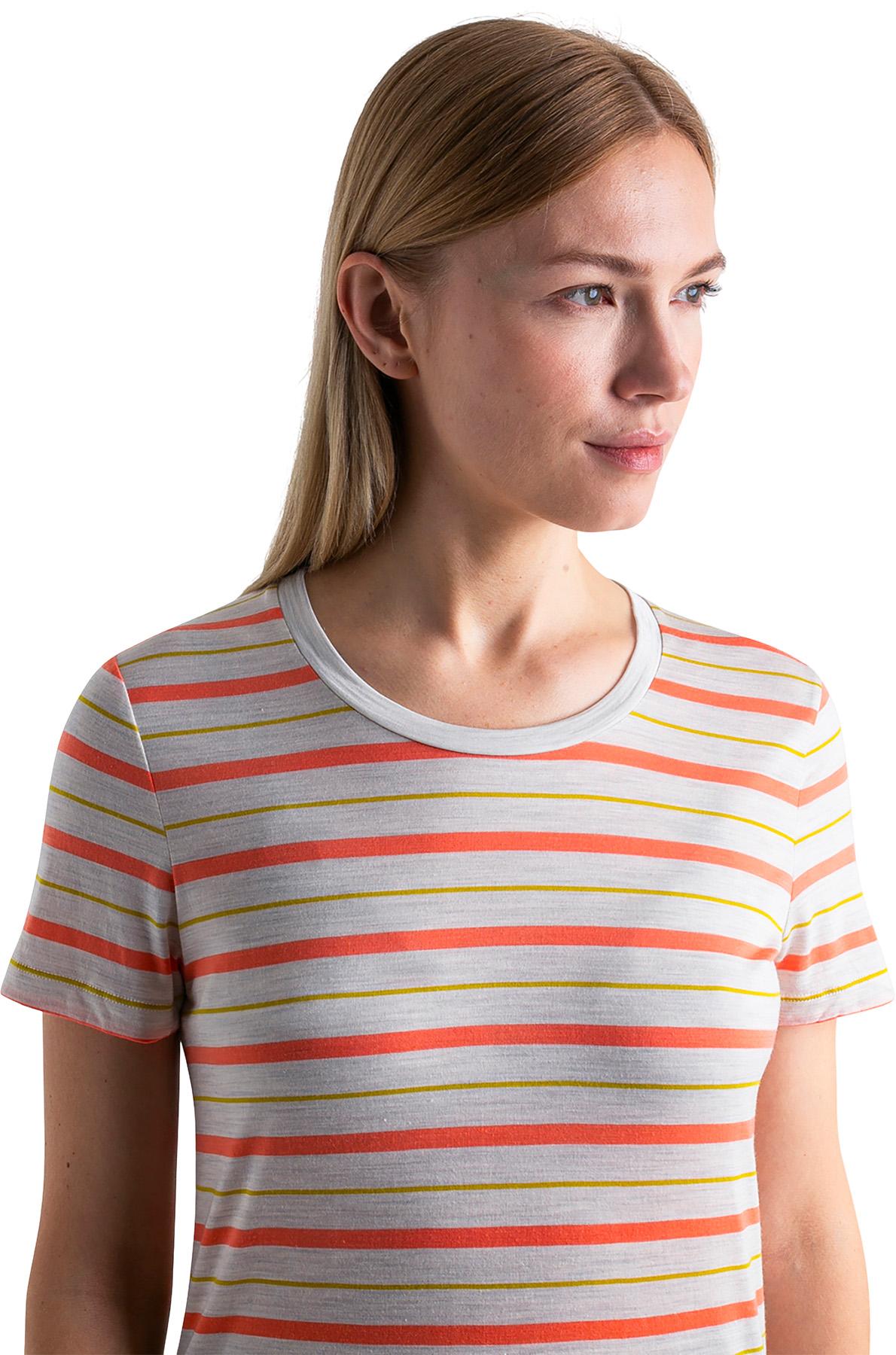 Numéro de l'image de la galerie de produits 4 pour le produit T-shirt à rayures en mélange de mérinos Wave - Femme