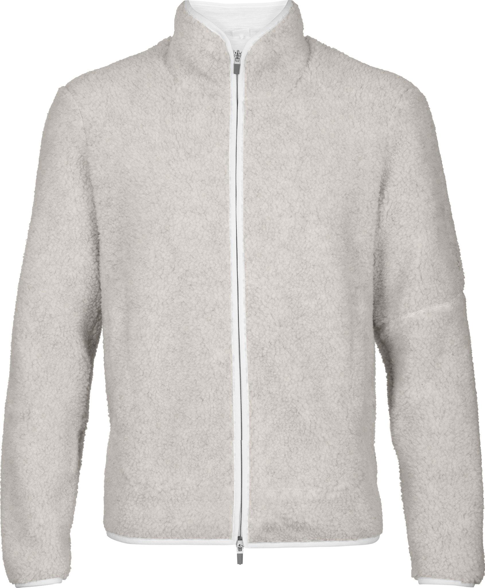 Product gallery image number 1 for product Manteau à manches longues et glissière en laine mérinos à poils longs RealFleece - Homme