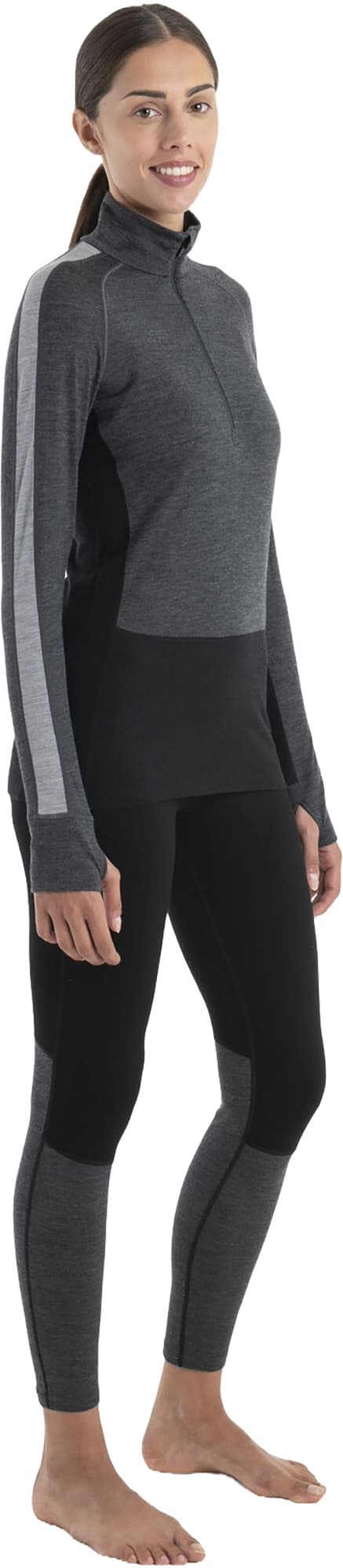 Product gallery image number 5 for product Merino 200 Zoneknit Long Sleeve Half Zip Thermal Top  - Women's