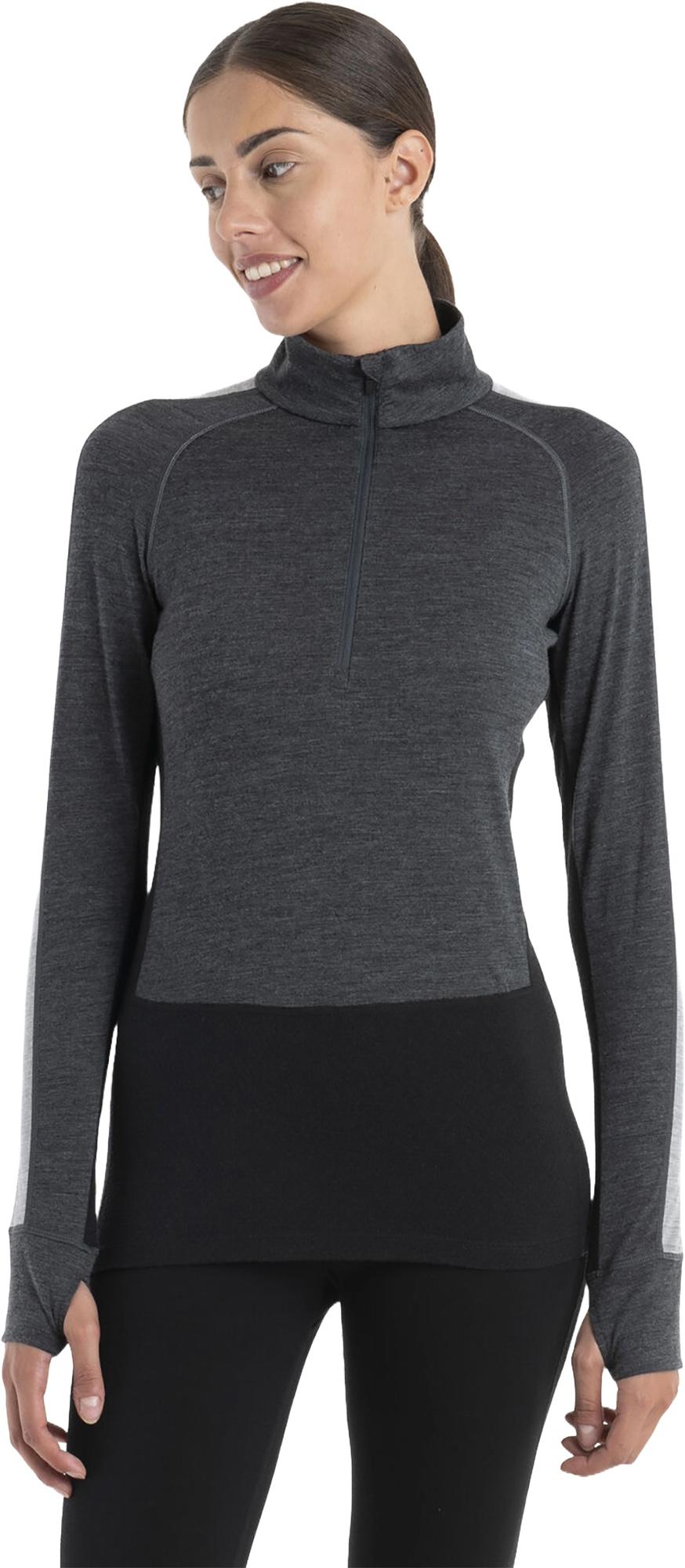 Image de produit pour Haut thermique à manches longues et demi-glissière Mérino 200 Zoneknit - Femme