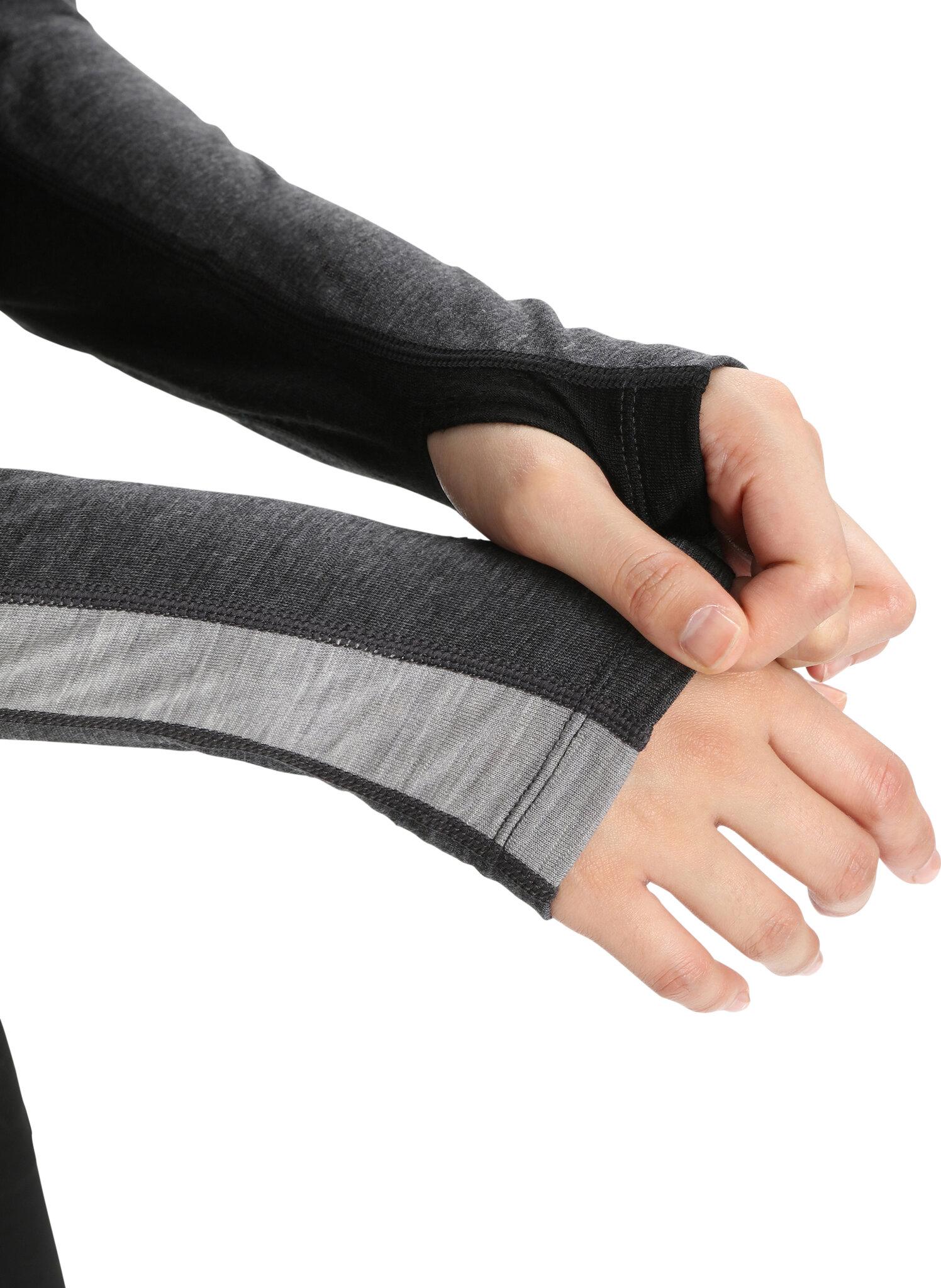 Numéro de l'image de la galerie de produits 3 pour le produit Haut thermique à manches longues et col rond en laine mérinos 200 ZoneKnit - Femme