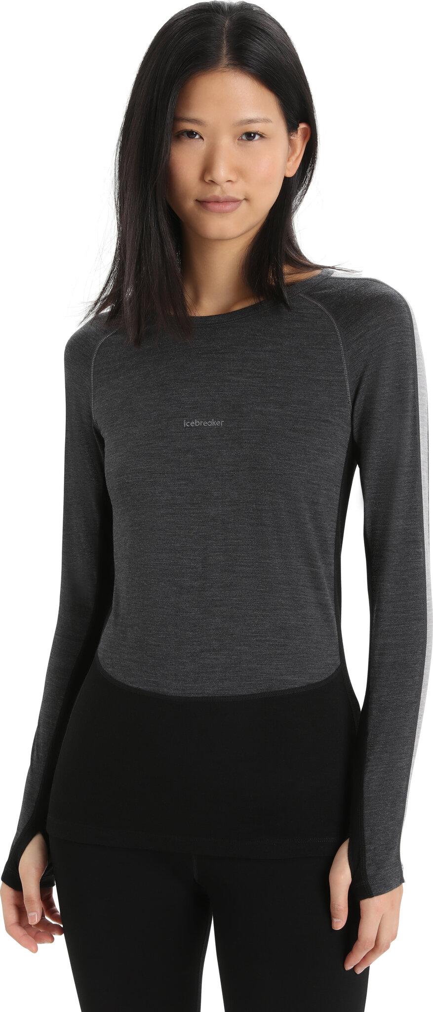 Numéro de l'image de la galerie de produits 6 pour le produit Haut thermique à manches longues et col rond en laine mérinos 200 ZoneKnit - Femme