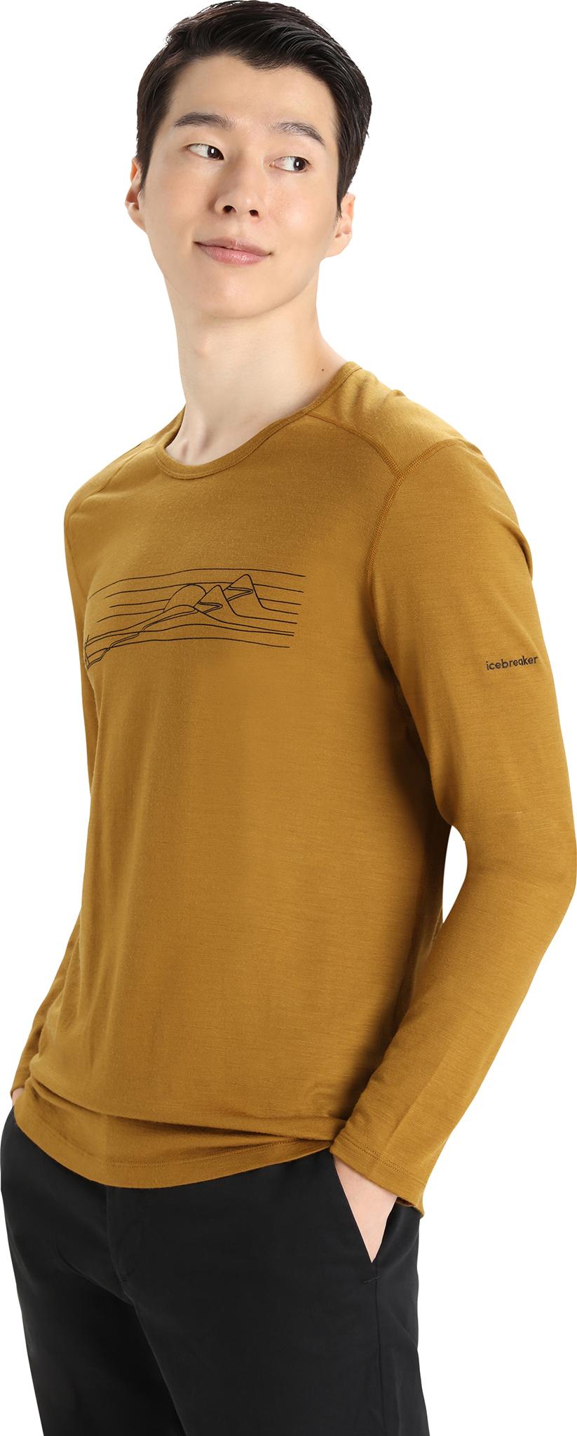 Product gallery image number 4 for product 200 Oasis Long Sleeve Crewe Baselayer Top - Men's