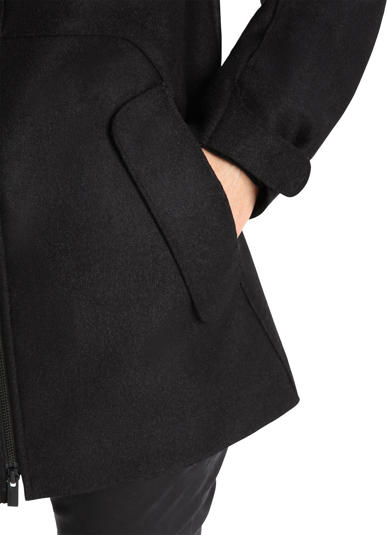 Numéro de l'image de la galerie de produits 3 pour le produit Manteau à capuchon en laine mérinos feutré - Femme