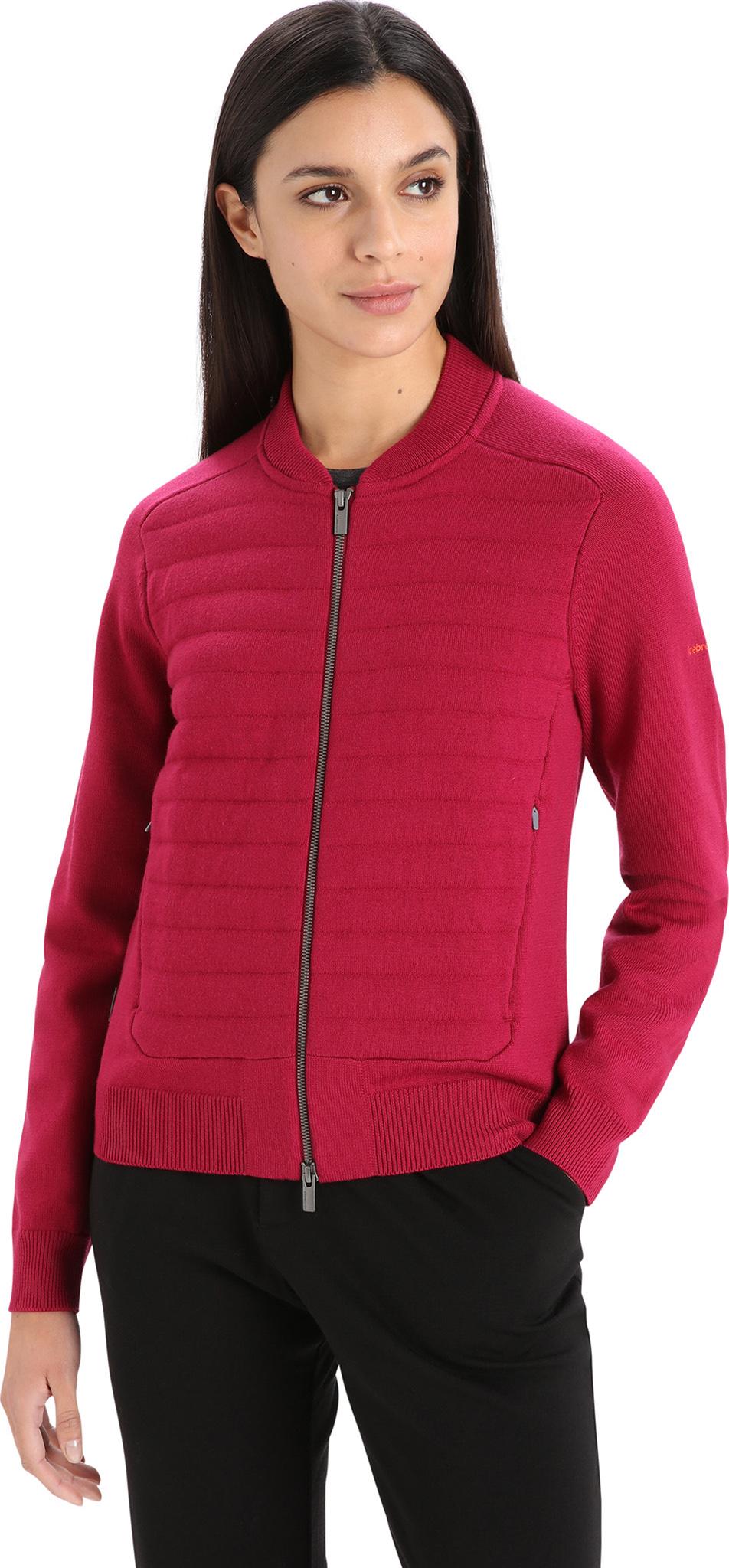 Product gallery image number 7 for product City Label ZoneKnit Merino Insulated Knit Bomber Jacket - Women's