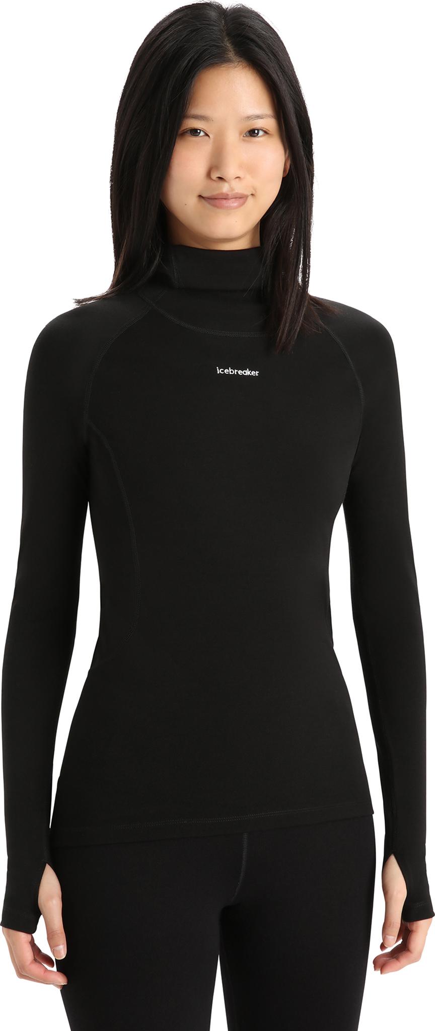 Product gallery image number 4 for product Merino Long Sleeve Roll Neck Base Layer Top - Women's