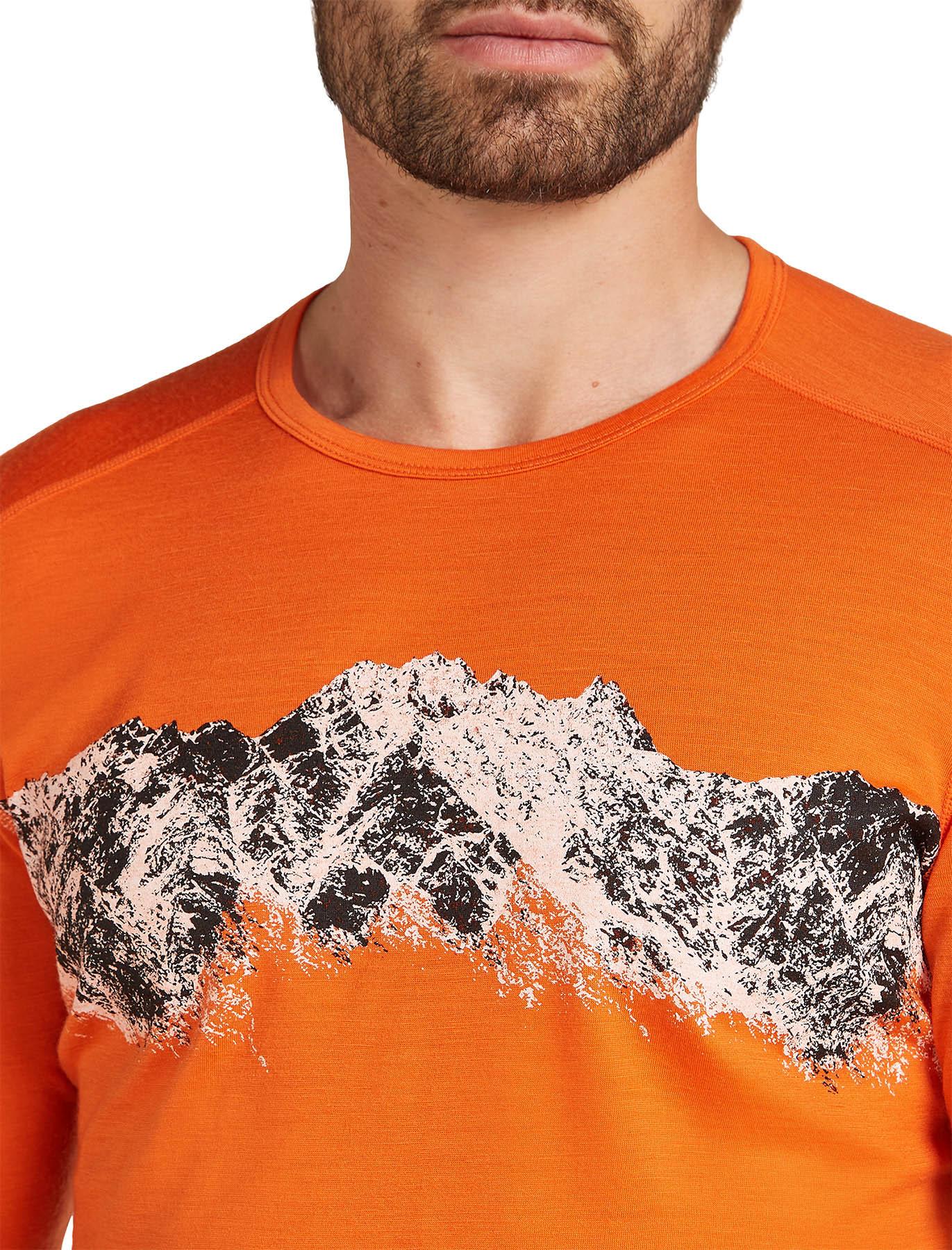 Product gallery image number 3 for product Merino 200 Oasis Remarkables Long Sleeve Crewe Thermal Top - Men's