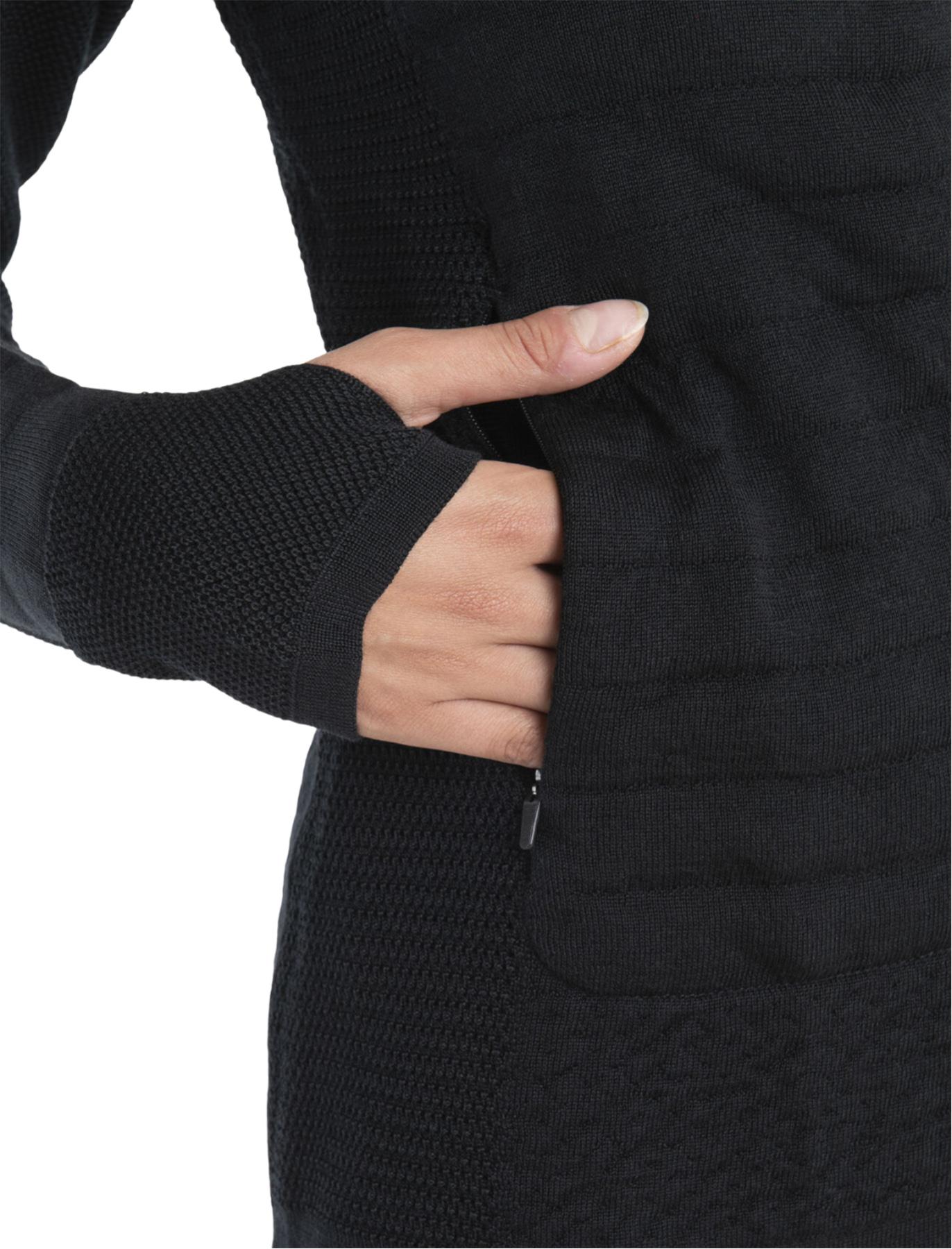 Product gallery image number 6 for product ZoneKnit Merino Explore Long Sleeve Zip Hoodie - Women's