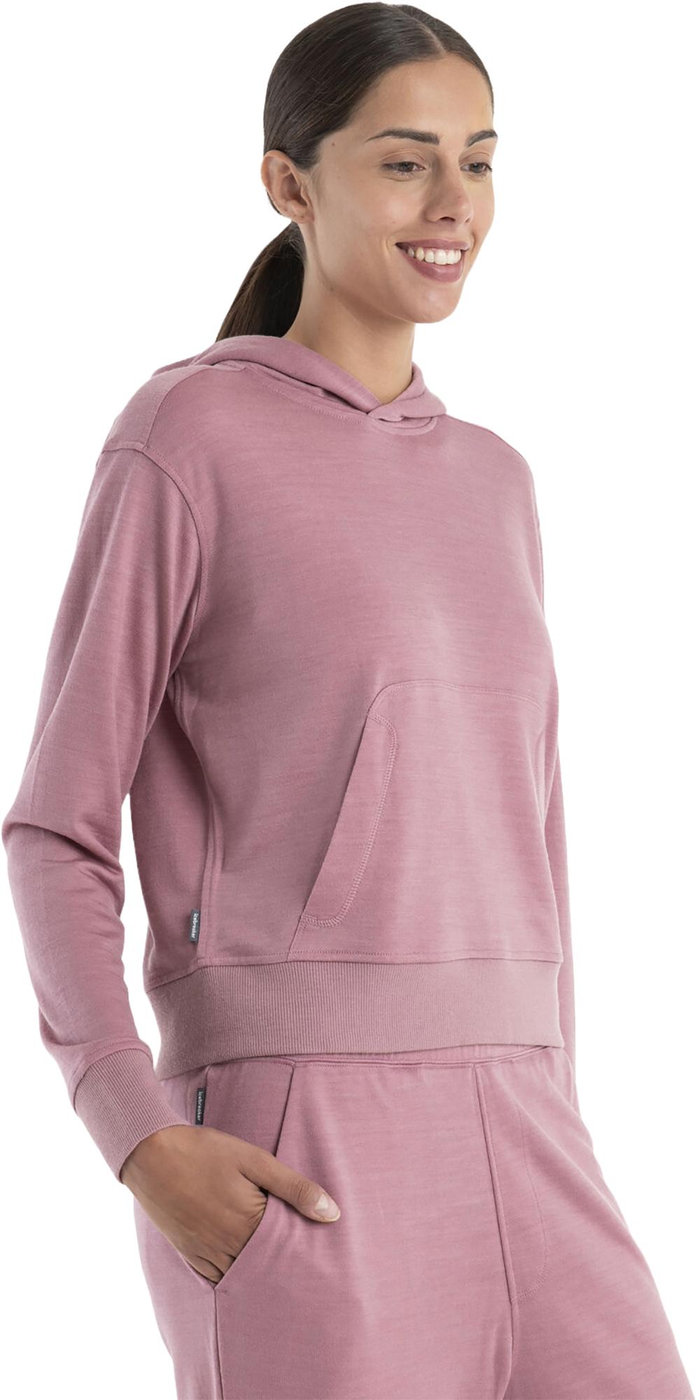 Product gallery image number 4 for product Chandail à capuchon à manches longues Mérino Crush II - Femme