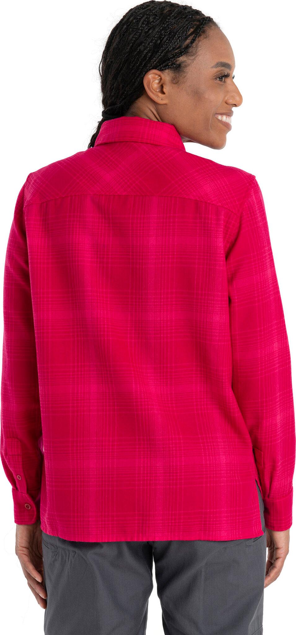 Numéro de l'image de la galerie de produits 2 pour le produit Chemise en flanelle à manches longues à carreaux mérinos 200 Dawnder - Femme