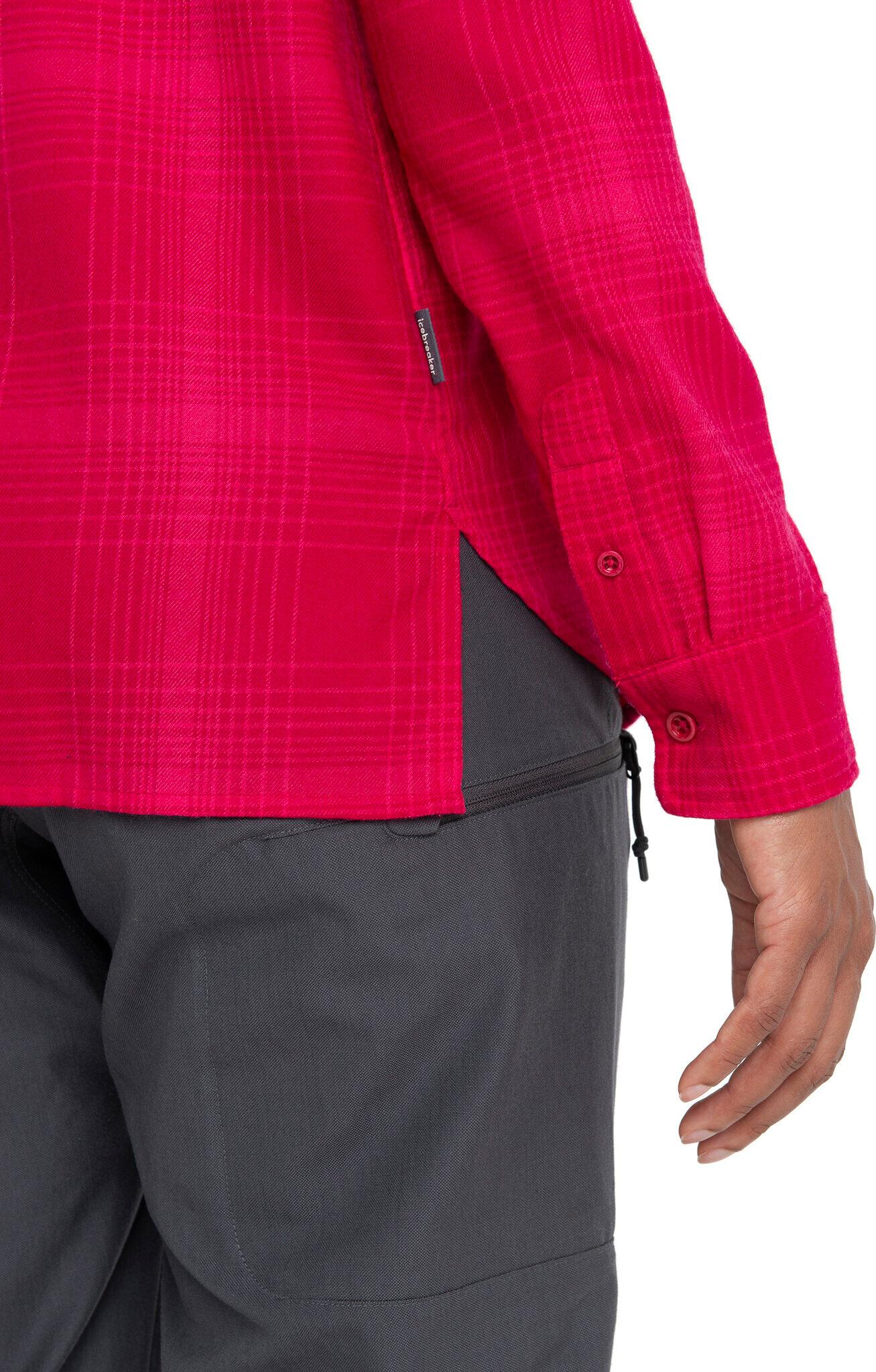 Numéro de l'image de la galerie de produits 3 pour le produit Chemise en flanelle à manches longues à carreaux mérinos 200 Dawnder - Femme