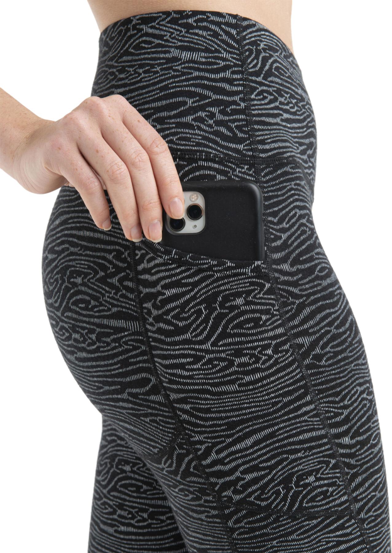 Numéro de l'image de la galerie de produits 2 pour le produit Collant mérinos Fastray taille haute Topo Lines - Femme