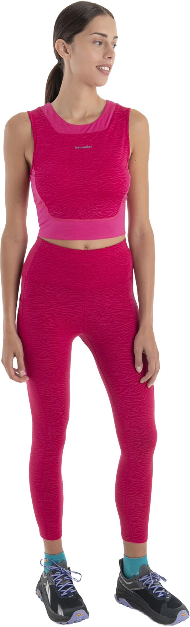 Product gallery image number 3 for product Merino Fastray High Rise Tights Topo Lines - Women's