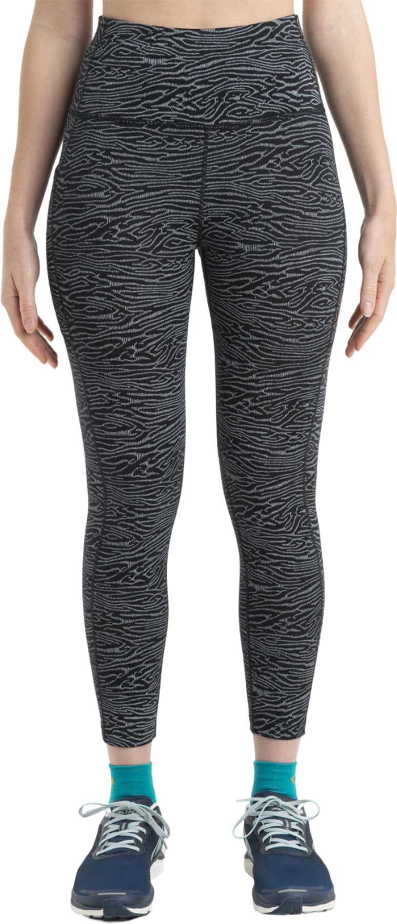 Image de produit pour Collant mérinos Fastray taille haute Topo Lines - Femme