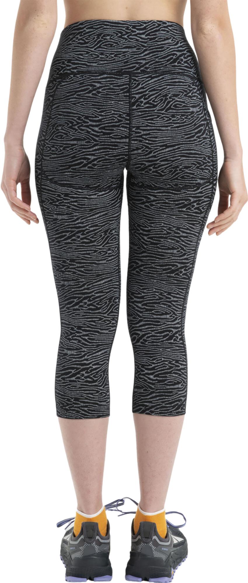 Numéro de l'image de la galerie de produits 2 pour le produit Collant 3/4 taille haute Fastray en mérinos Topo Lines - Femme