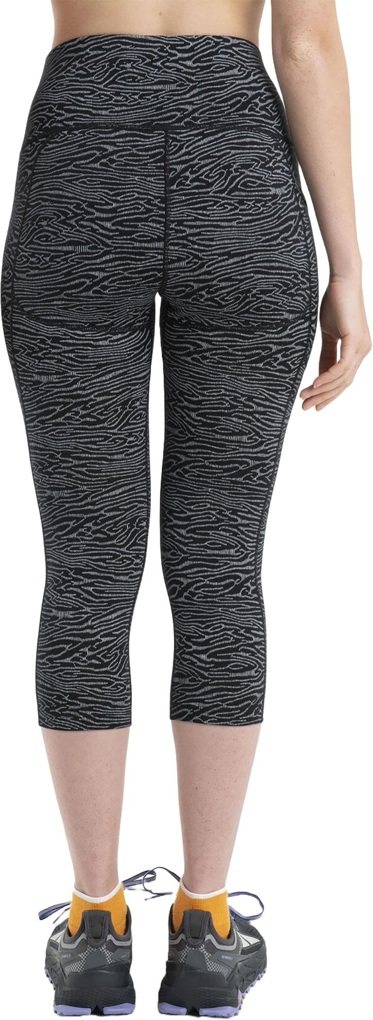 Product gallery image number 2 for product Merino Fastray High Rise 3/4 Tights Topo Lines - Women's