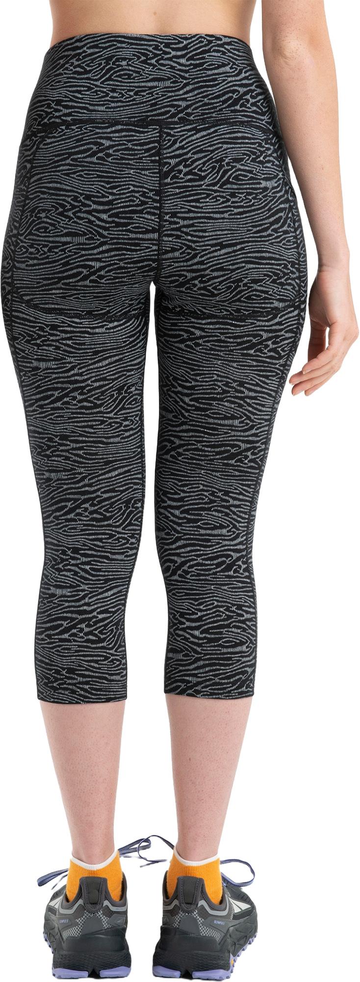 Product gallery image number 7 for product Merino Fastray High Rise 3/4 Tights Topo Lines - Women's