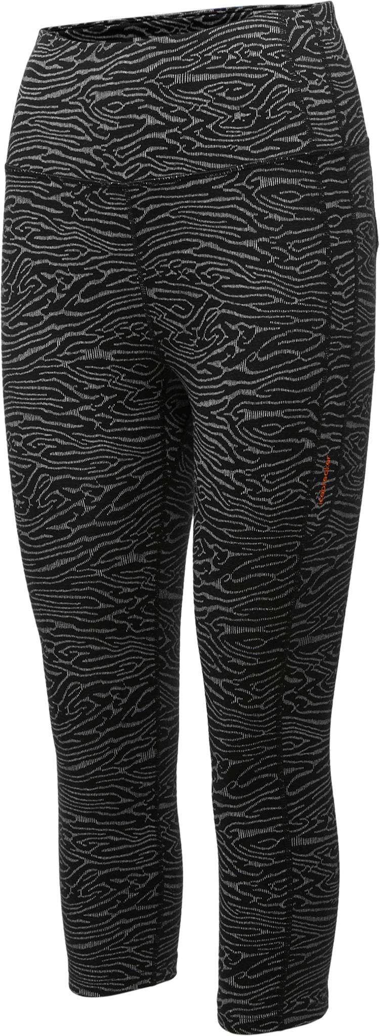 Product gallery image number 11 for product Merino Fastray High Rise 3/4 Tights Topo Lines - Women's