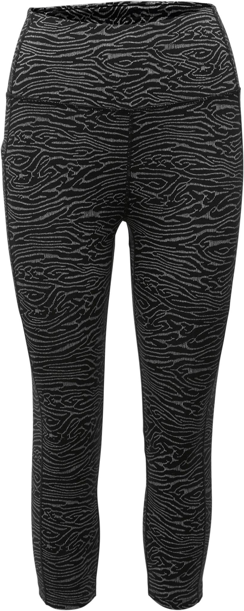 Product image for Merino Fastray High Rise 3/4 Tights Topo Lines - Women's