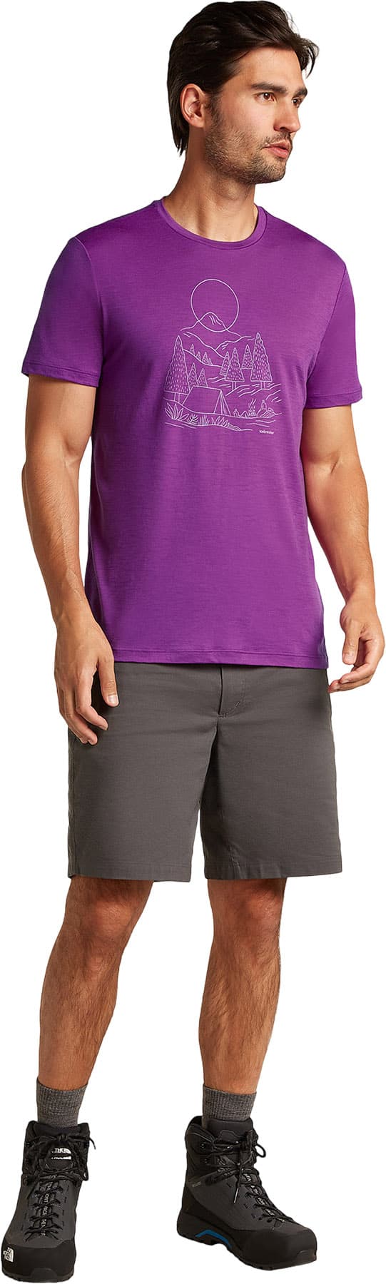 Product gallery image number 3 for product Merino 150 Tech Lite III Short Sleeve Tee Sunset Camp - Men's