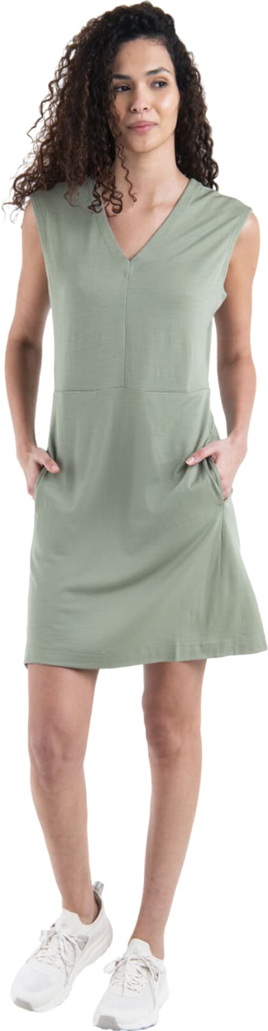 Numéro de l'image de la galerie de produits 3 pour le produit Robe sans manches à col en V Merino 200 Granary - Femme