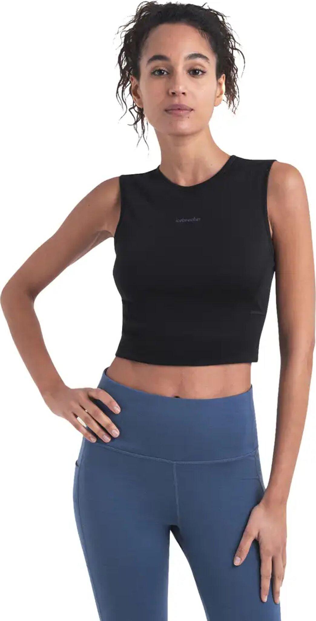 Numéro de l'image de la galerie de produits 2 pour le produit Camisole courte avec soutien-gorge intégré en mélange de mérinos 125 ZoneKnit Energy Wind - Femme 