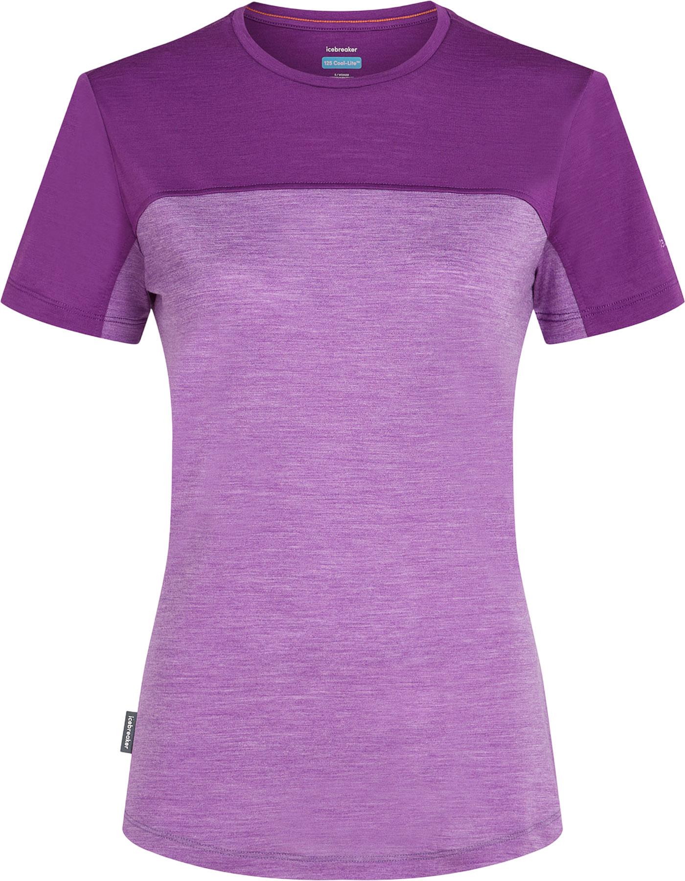 Image de produit pour T-shirt en mélange de mérinos à couleurs contrastantes 125 Cool-Lite Sphere - Femme