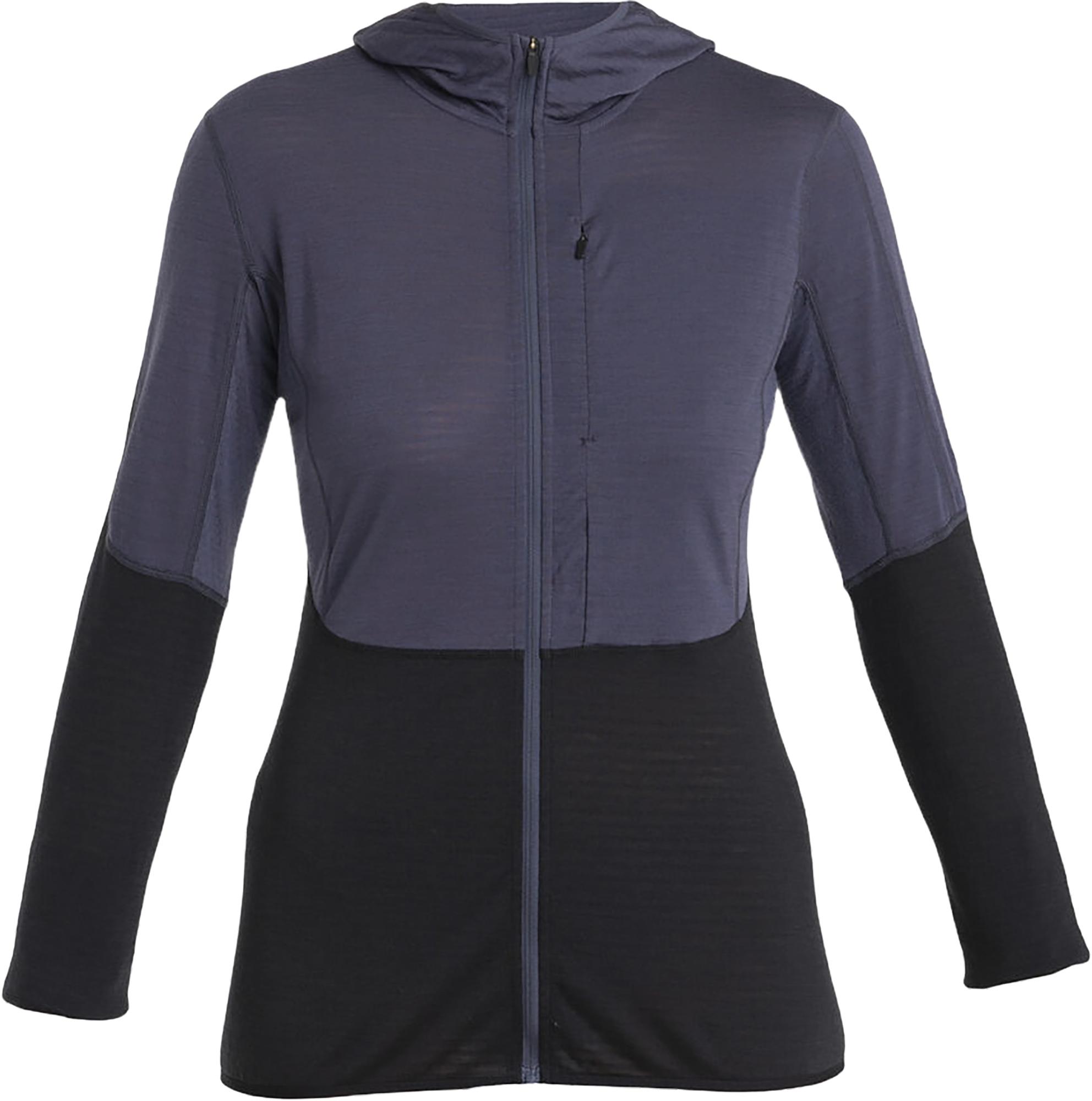 Product gallery image number 1 for product Chandail à capuchon à glissière en laine mérinos 200 Realfleece Descender - Femme