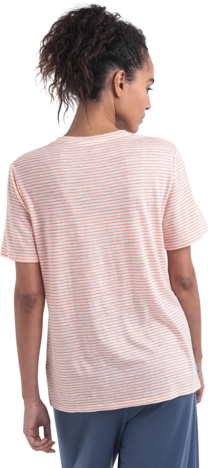 Product gallery image number 3 for product Merino Linen Stripe Short Sleeve T-Shirt - Women's