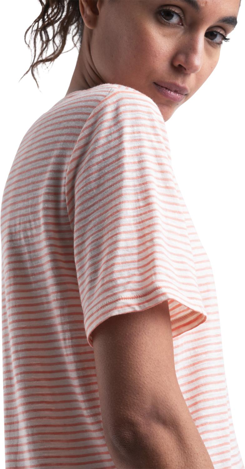 Product gallery image number 4 for product Merino Linen Stripe Short Sleeve T-Shirt - Women's