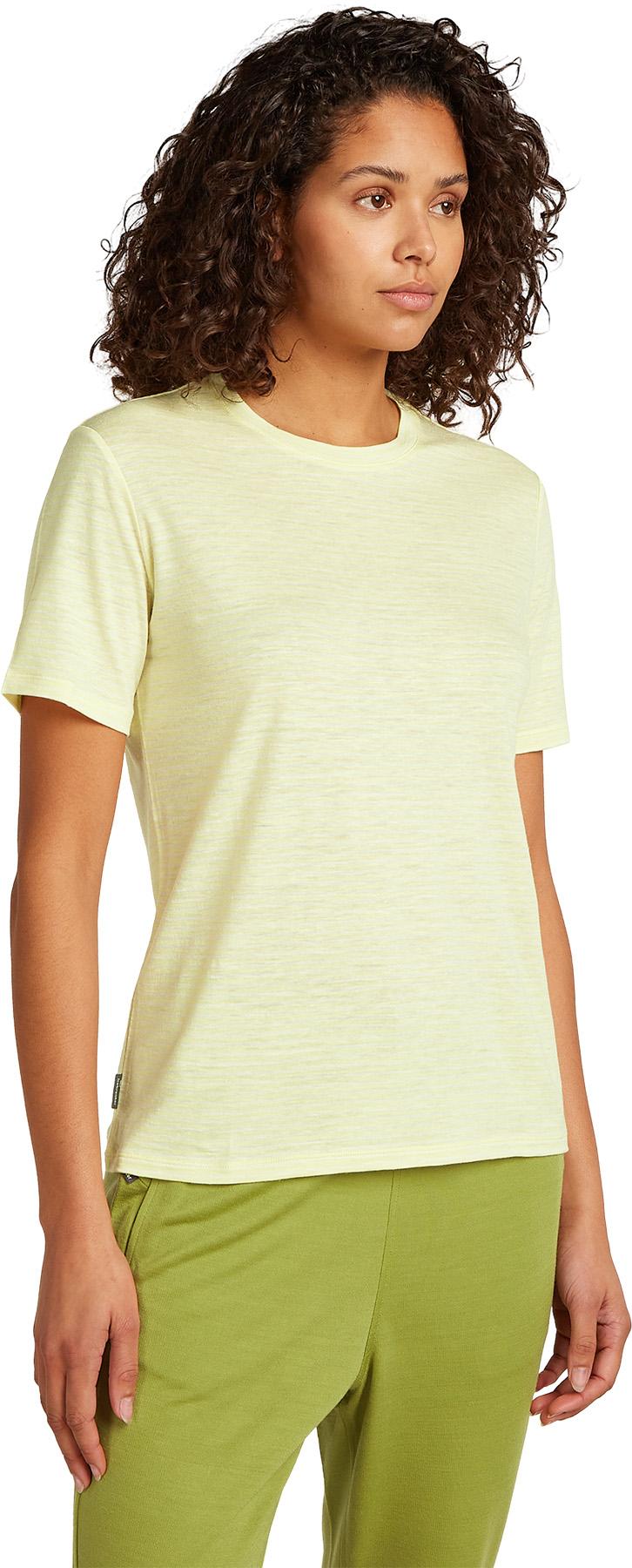 Product gallery image number 3 for product Merino Linen Stripe Short Sleeve T-Shirt - Women's