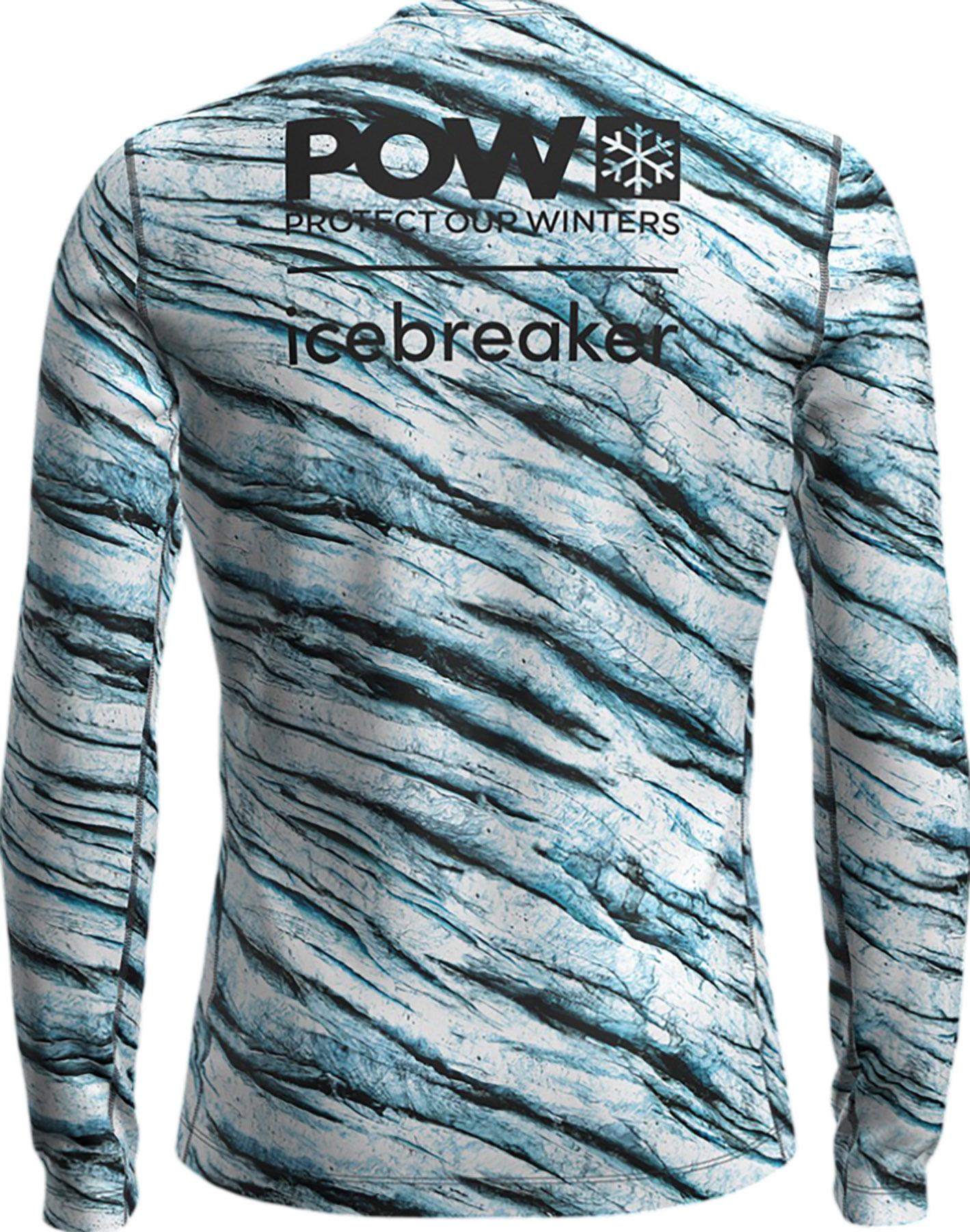 Product gallery image number 2 for product Merino 200 Oasis Protect Our Winters AOP Long Sleeve Crewe Base Layer Top - Men's