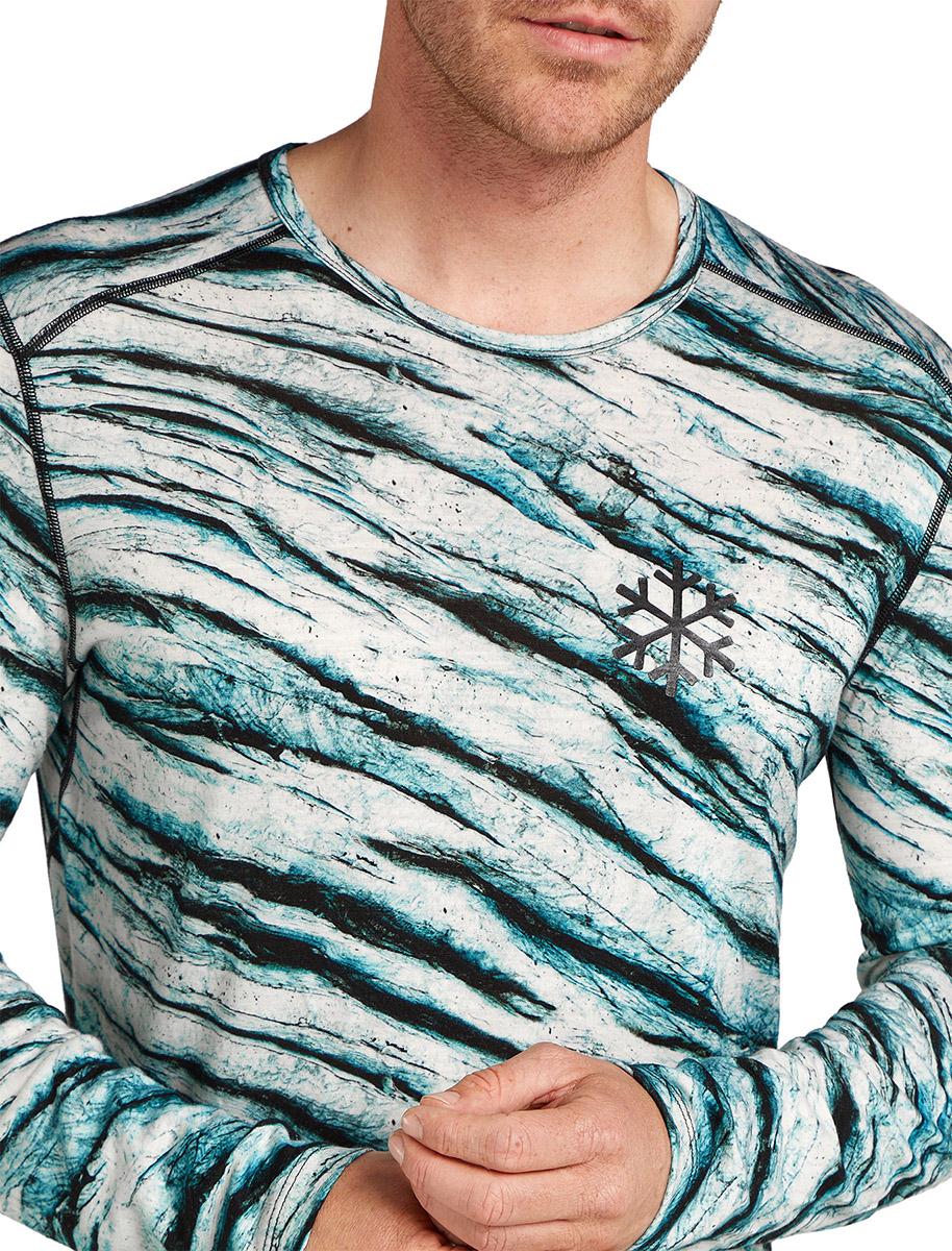 Product gallery image number 3 for product Merino 200 Oasis Protect Our Winters AOP Long Sleeve Crewe Base Layer Top - Men's