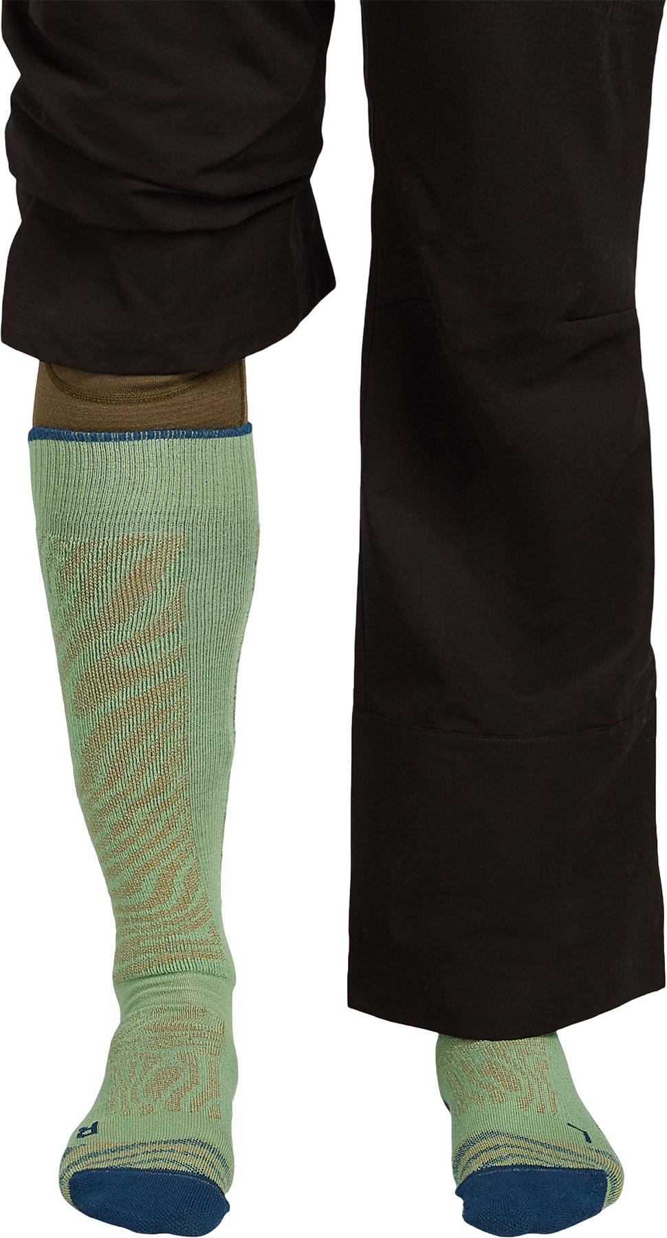 Product gallery image number 4 for product Chaussettes de ski en laine mérinos Mountain Contour - Homme